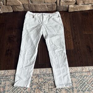 Loft size 6 White Denim Jeans